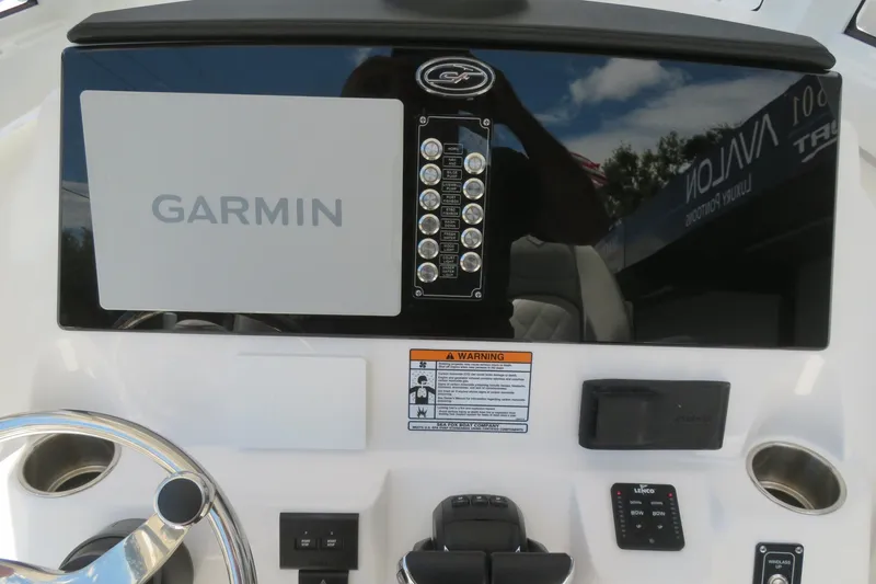Slide: The Image of Dashboard of 2025 Sea Fox 268 Commander with Garmin display, Sarasota, FL. - 31