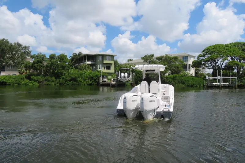 Slide: The Image of Sea Fox 268 Commander boat with twin Yamaha F200 engines in Sarasota, FL, 2025 model. - 46