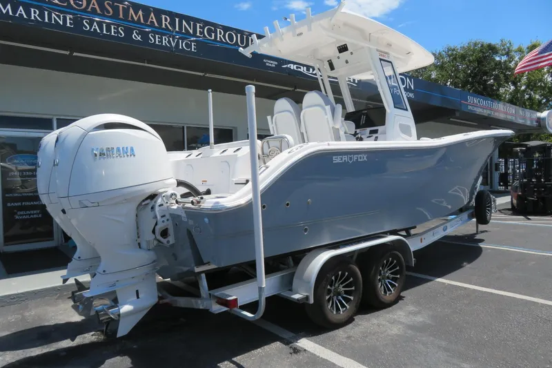 Slide: The Image of 2025 Sea Fox 268 Commander boat with twin Yamaha F200 engines, Sarasota, FL. - 5