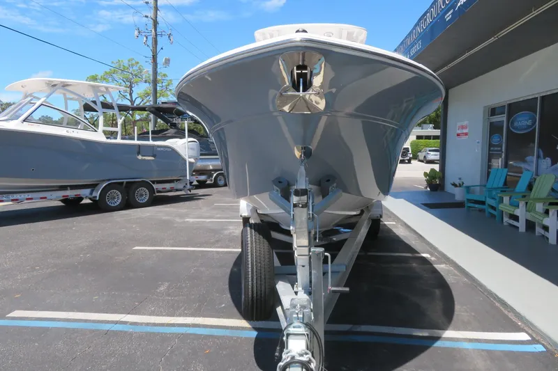 Slide: The Image of 2025 Sea Fox 268 Commander boat on trailer, Sarasota, FL dealership. - 7