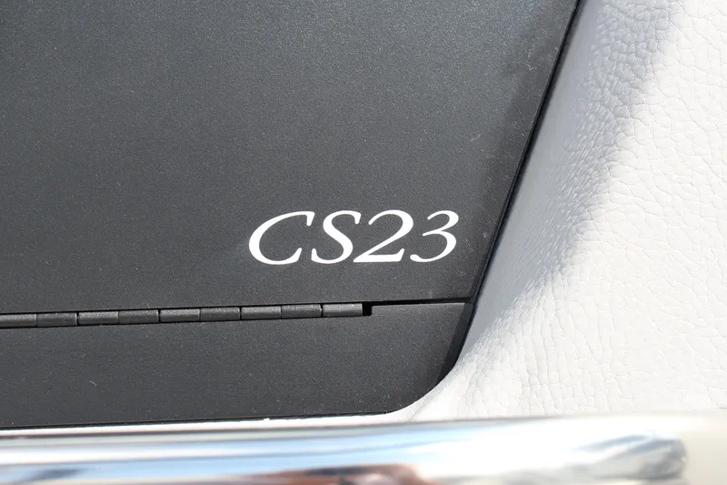Slide: The Image of 2025 Cobalt CS23 logo on black and white textured surface. - 20