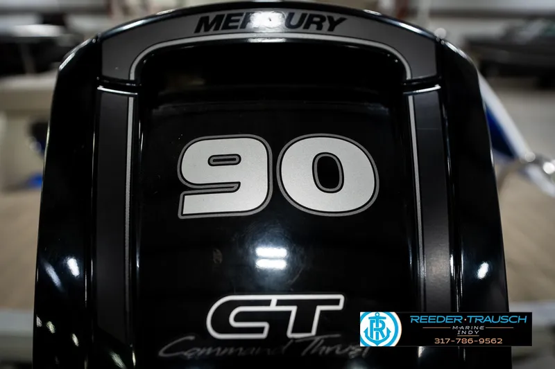 Slide: The Image of Mercury 90 CT engine on 2016 Bennington 2375 RSB boat, Reeder-Trausch Marine. - 60