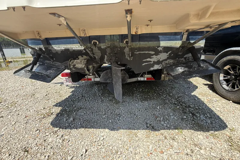 Slide: The Image of Interior view of 2013 Ranger Tugs R27 Classic boat cockpit with navigation equipment. - 23