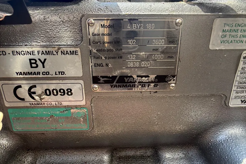 Slide: The Image of Close-up of a Float-On Corp trailer label, showing specifications and manufacturing details. - 30