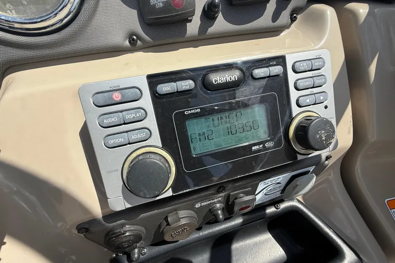 Slide: The Image of Yamaha Boats 2014 242 Limited S dashboard with Clarion audio system. - 17
