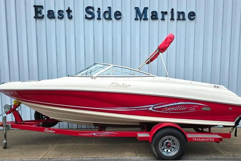 Slide: The Image of 2005 Rinker 192 Captiva BR boat on trailer at East Side Marine. - 17