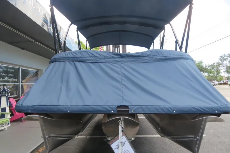 Slide: The Image of 2025 Avalon 2385 LSZ Versatile Rear Lounger Tri-toon with blue cover, Sarasota, FL. - 11