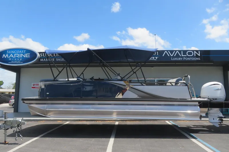 Slide: The Image of 2025 Avalon 2385 LSZ Versatile Rear Lounger luxury tri-toon at Suncoast Marine, Sarasota, FL. - 18