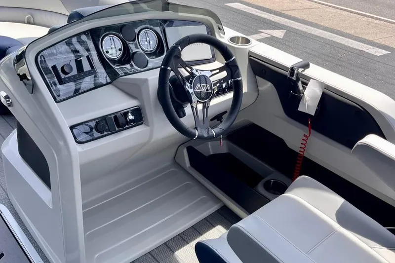 Slide: The Image of 2025 Avalon 2385 LSZ Versatile Rear Lounger dashboard, luxury tri-toon boat in Sarasota, FL. - 3