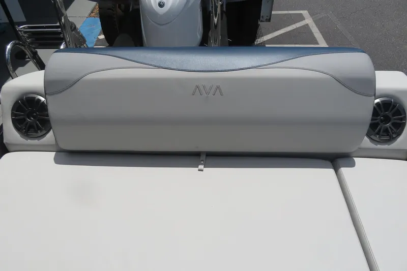 Slide: The Image of 2025 Avalon 2385 LSZ Versatile Rear Lounger, luxury tri-toon seating detail, Sarasota, FL. - 48