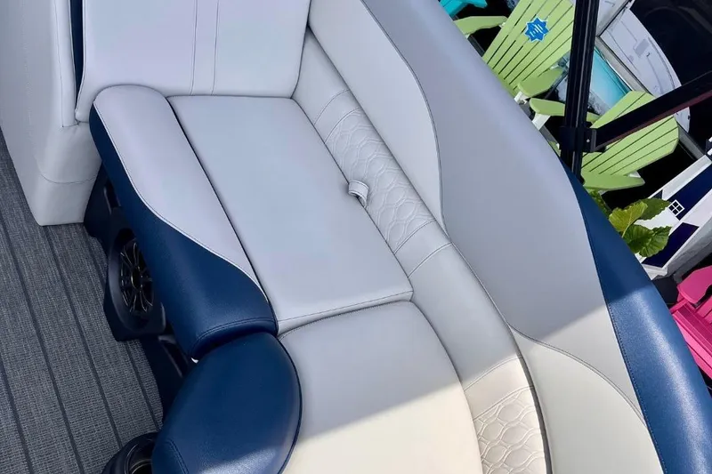 Slide: The Image of 2025 Avalon 2385 LSZ Versatile Rear Lounger, luxury seating detail, Sarasota, FL. - 5