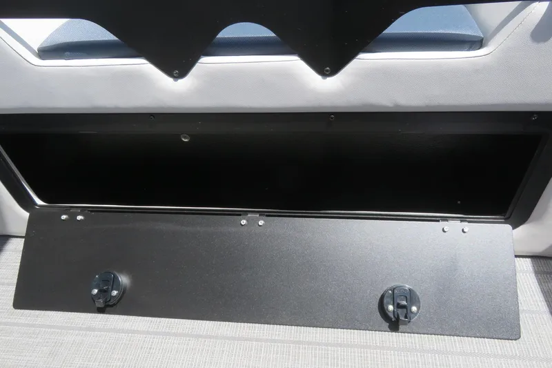 Slide: The Image of 2025 Avalon 2385 LSZ Versatile Rear Lounger storage compartment, luxury tri-toon, Sarasota, FL. - 72