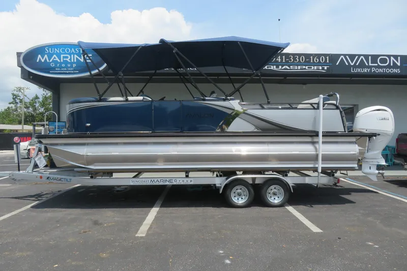 Slide: The Image of 2025 Avalon 2385 LSZ Versatile Rear Lounger luxury tri-toon at Suncoast Marine, Sarasota, FL. - 78