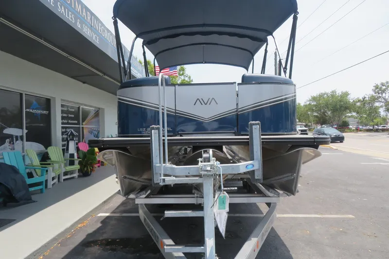 Slide: The Image of 2025 Avalon 2385 LSZ Versatile Rear Lounger luxury tri-toon on trailer in Sarasota, FL. - 82