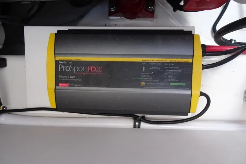 Slide: The Image of ProMariner ProSport HD20 battery charger in 2026 Cobalt R8 Surf boat. - 26