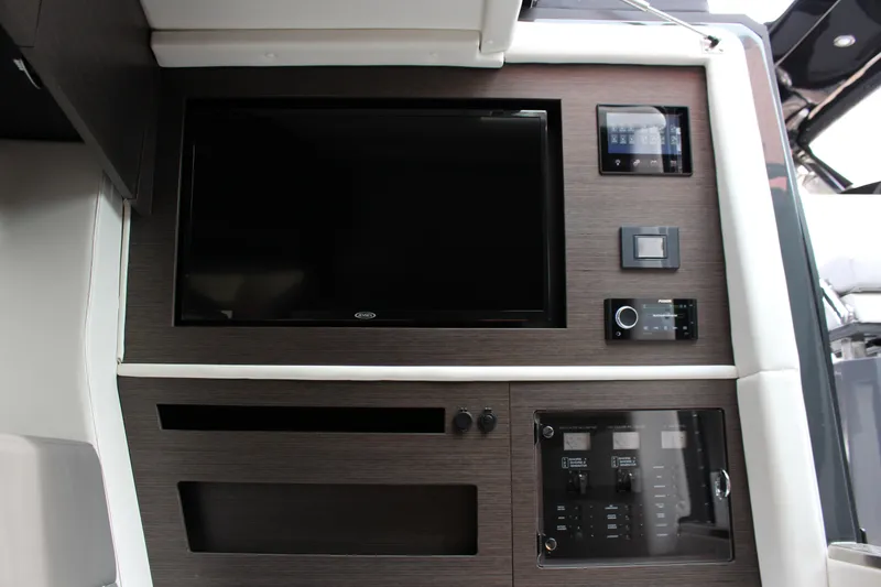 Slide: The Image of 2022 Cobalt A36 interior with modern control panel and entertainment system. - 6