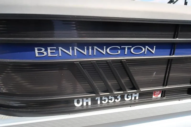 Slide: The Image of 2022 Bennington 23 LSB boat with registration number OH 1553 GH. - 10