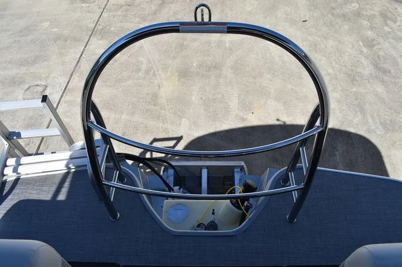 Slide: The Image of Close-up of 2026 Lowe SS 210 WT boat's sleek navigation light. - 53