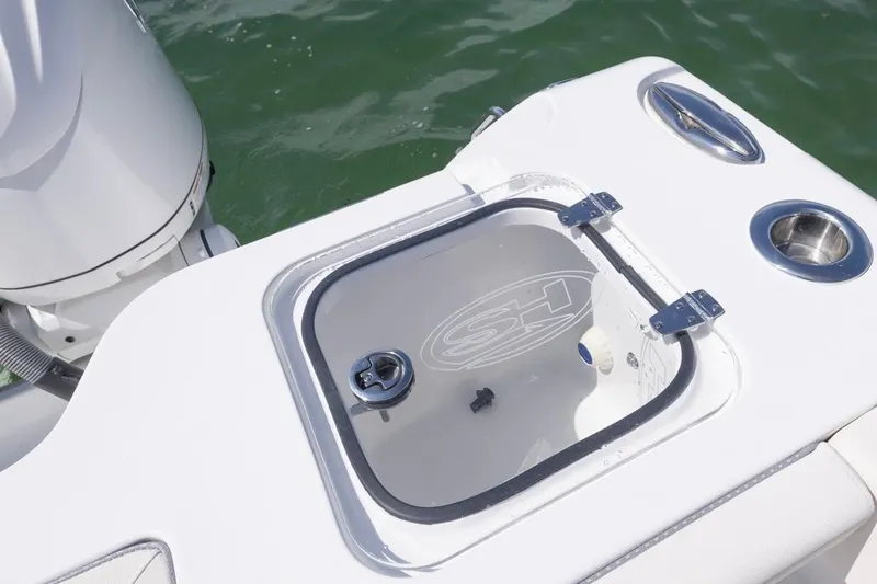 Slide: The Image of 2026 Sea Hunt Gamefish 28 Forward Seating boat with livewell and cup holder. - 30