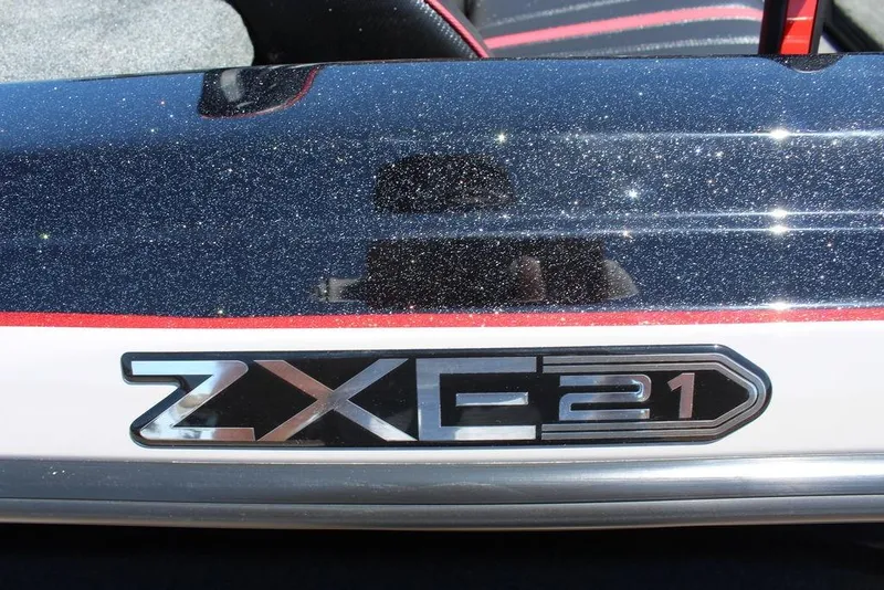 Slide: The Image of 2026 Skeeter ZXE21 boat with sparkling black and red detailing. - 15