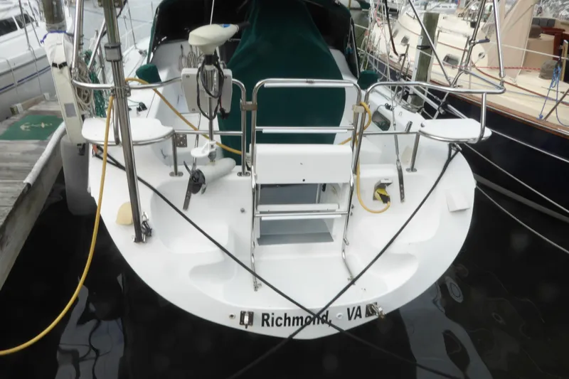 Slide: The Image of 1998 Catalina 36 MkII sailboat docked in Richmond, VA marina. - 36