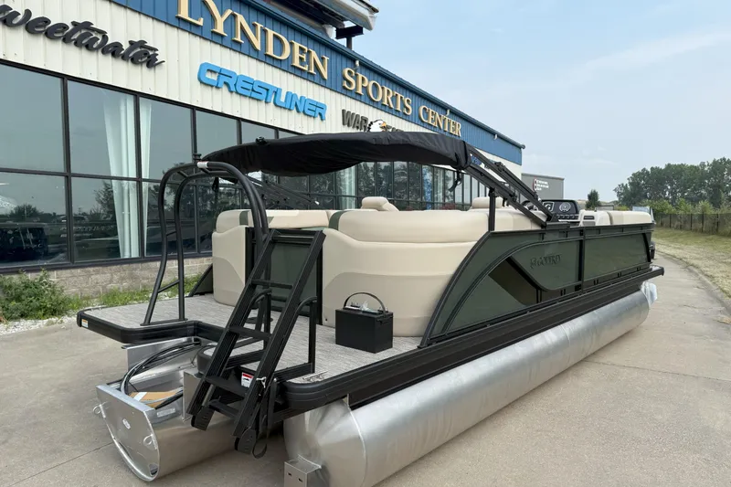 Slide: The Image of 2026 Godfrey SW 2286 SB pontoon boat at Lynden Sports Center. - 4