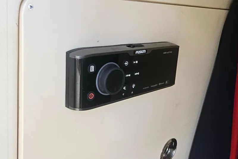 Slide: The Image of Fusion marine stereo system on 2017 Grady-White Fisherman 257 boat. - 19