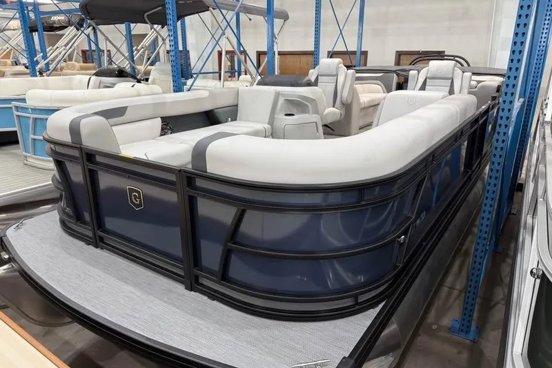 Slide: The Image of 2026 Godfrey SWEETWATER 2286 SB pontoon boat with sleek design and spacious seating. - 1
