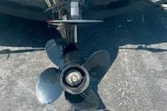 Slide: The Image of Propeller of 2021 Tahoe T16 boat on concrete surface. - 8