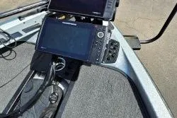Slide: The Image of 2019 Ranger Z519 boat dashboard with electronic navigation and control panel. - 6