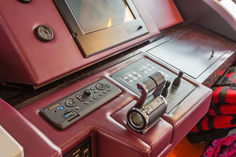 Slide: The Image of Control panel of a 2011 Baia xxx yacht with navigation instruments. - 25