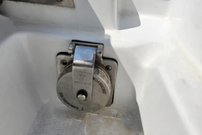 Slide: The Image of 2005 Formula 353 FASTech shore power connection detail. - 45