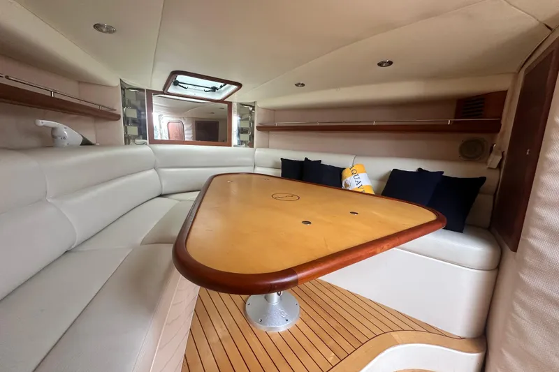 Slide: The Image of Luxurious interior of 2007 Chris-Craft Corsair 33 Heritage Edition yacht with elegant seating. - 14