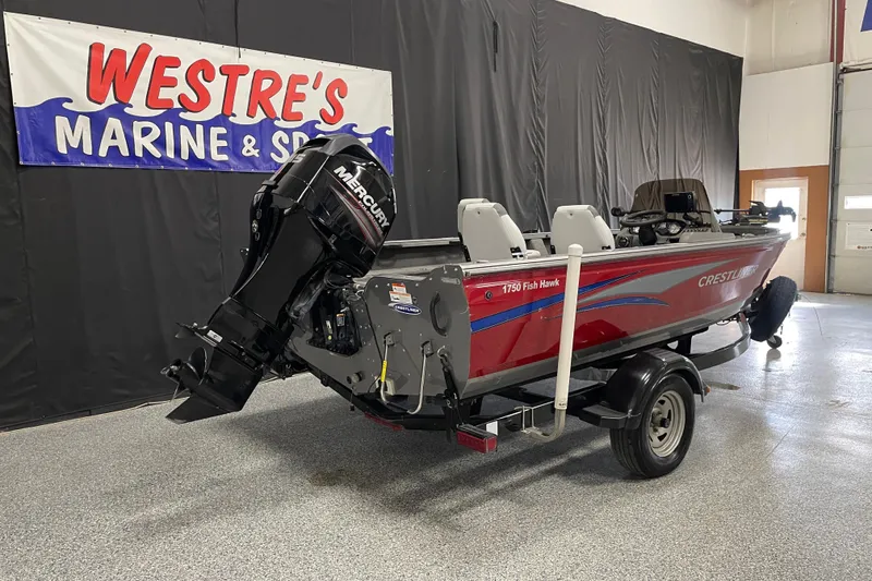 Slide: The Image of 2014 Crestliner 1750 Fish Hawk boat with Mercury engine at Westre's Marine & Sport. - 2