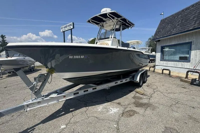 Slide: The Image of 2019 Key West 219fs boat on trailer at Port Harbor Marine. - 6