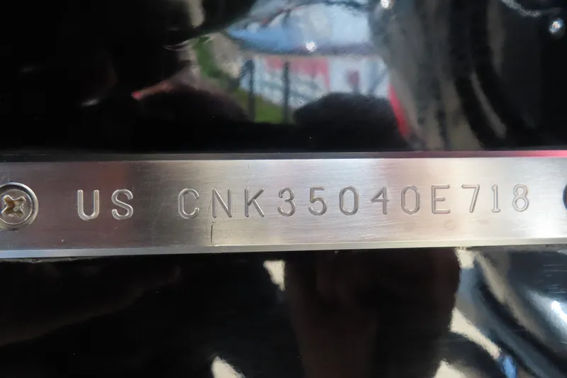 Slide: The Image of Close-up of Wright Performance 360 serial number plate, 2018 model. - 10