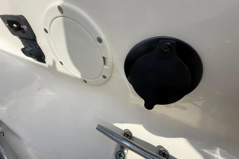 Slide: The Image of Close-up of 2023 Scout 255 Dorado boat fittings and fixtures. - 59