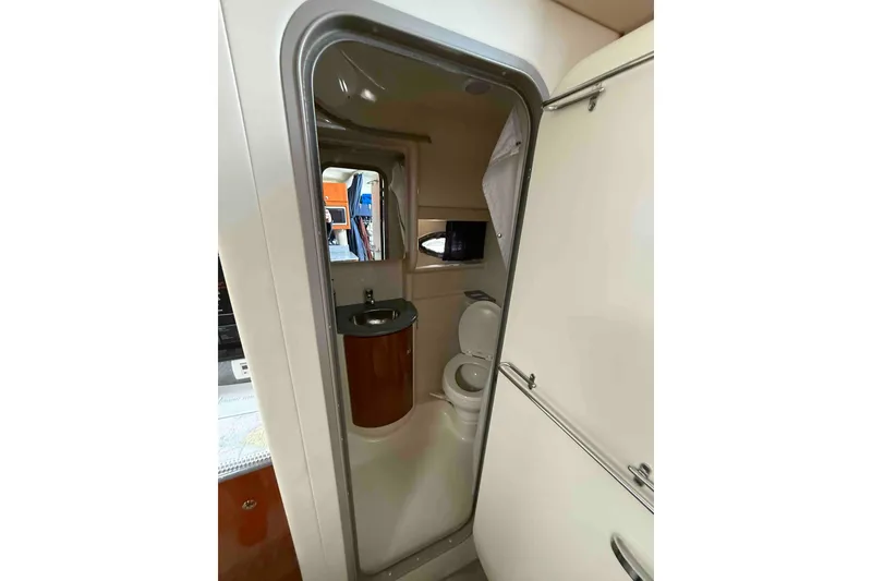 Slide: The Image of 2007 Formula 27 Performance Cruiser bathroom interior with sink and toilet. - 41