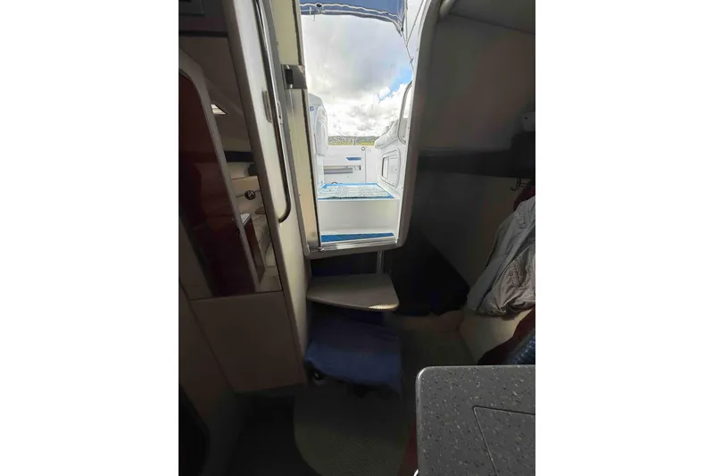 Slide: The Image of Interior view of 2007 Formula 27 Performance Cruiser, showing cabin entrance and seating. - 46