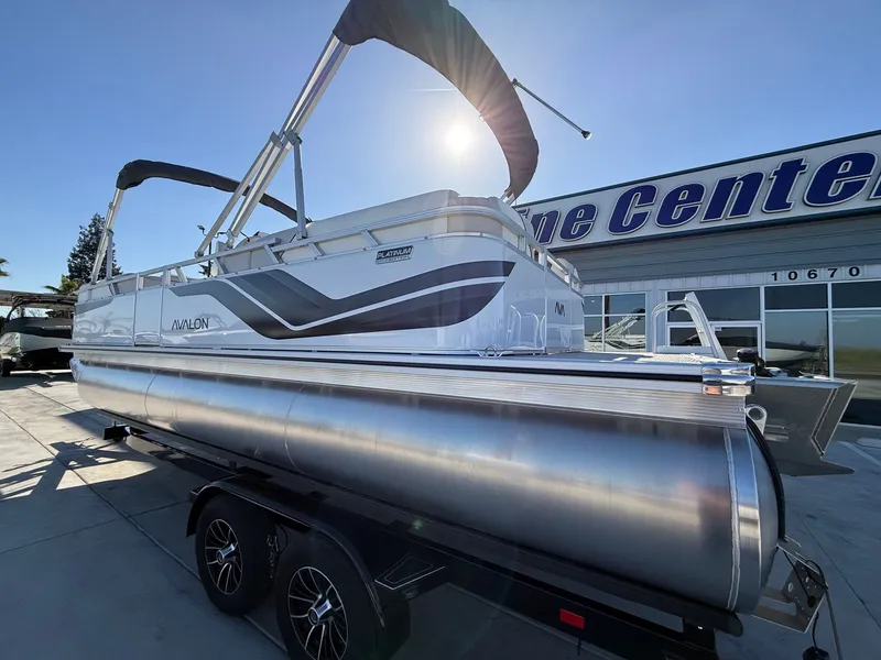 Slide: The Image of Avalon 23' Venture Platinum Quad lounge w/ 115HP Mercury! 2026 - 12