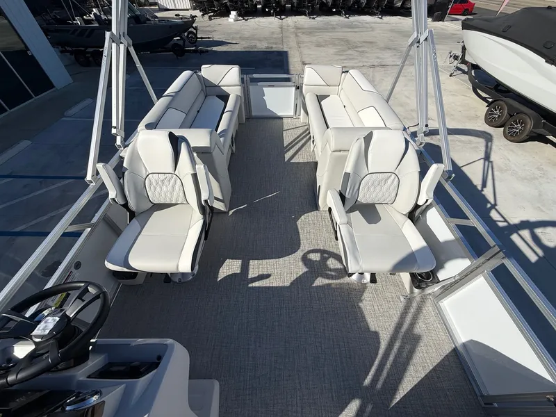 Slide: The Image of Avalon 23' Venture Platinum Quad lounge w/ 115HP Mercury! 2026 - 13
