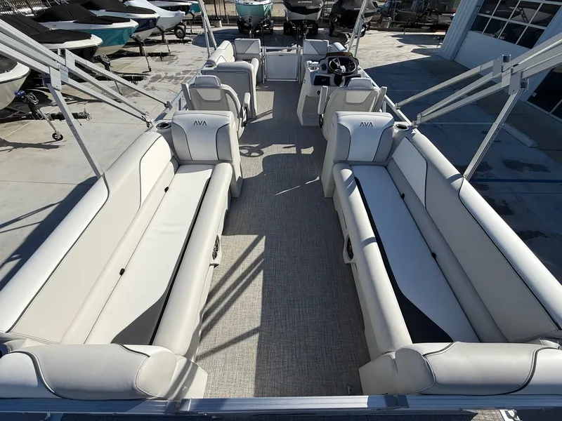 Slide: The Image of Avalon 23' Venture Platinum Quad lounge w/ 115HP Mercury! 2026 - 7