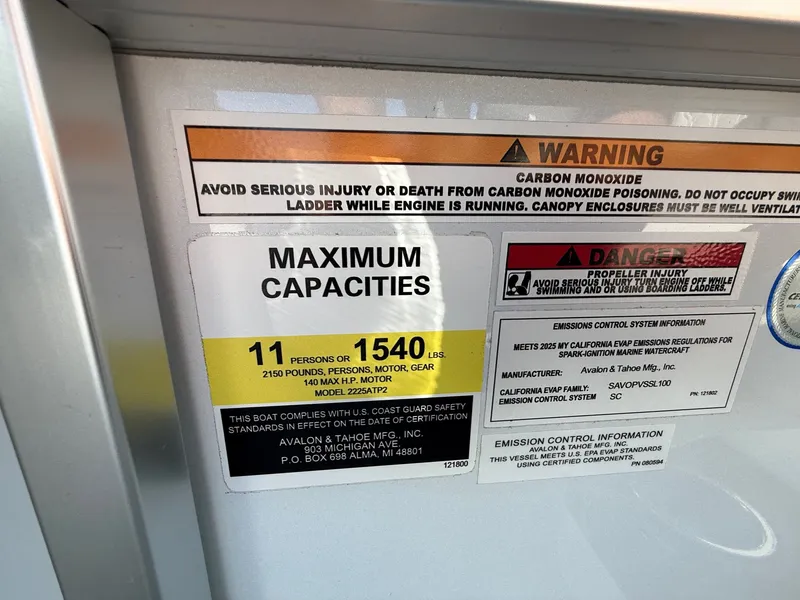 Slide: The Image of Avalon 23' Venture Platinum Quad lounge w/ 115HP Mercury! 2026 - 8