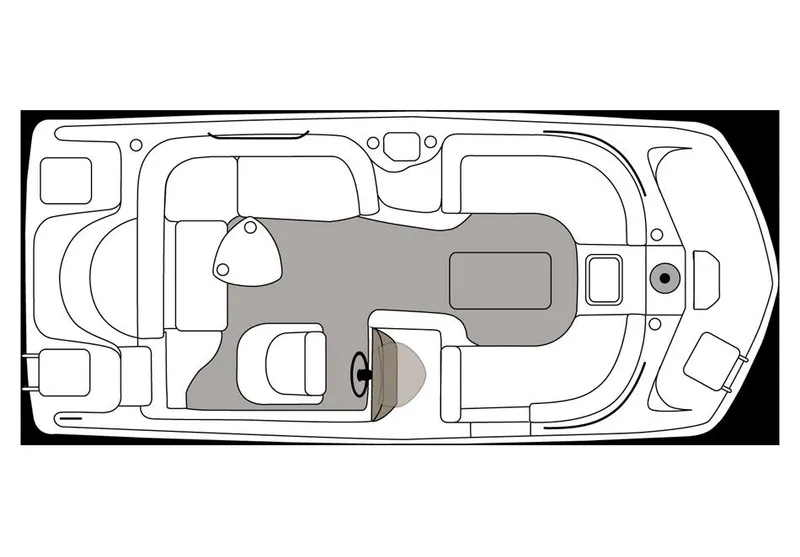 Slide: The Image of Manufacturer Provided Image: Top view layout of 2014 Hurricane SunDeck Sport 188 IO boat. - 10
