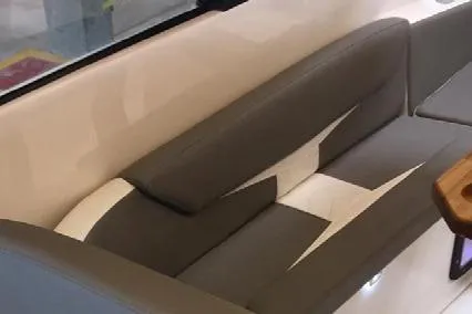 Slide: The Image of Modern gray and white seating in Hanover 305 Black & Orange Edition, 2025 model. - 3