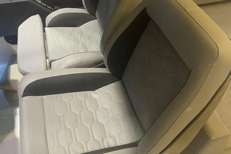 Slide: The Image of Luxurious interior seats of 2026 Hanover 387 Tuxedo Luxury Edition with elegant design. - 1