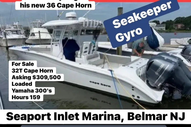 Slide: The Image of 2022 Cape Horn 32 T boat for sale at Seaport Inlet Marina, Belmar NJ, priced at $299,900. - 0