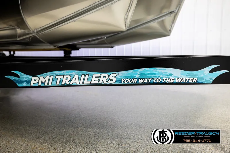 Slide: The Image of PMI Trailers branding on Avalon Excal LTD CRB 2026, Reeder-Trausch Marine logo visible. - 58