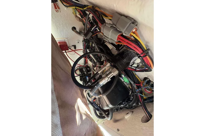 Slide: The Image of Wiring and components inside a 2026 Key West 239 FS boat. - 22