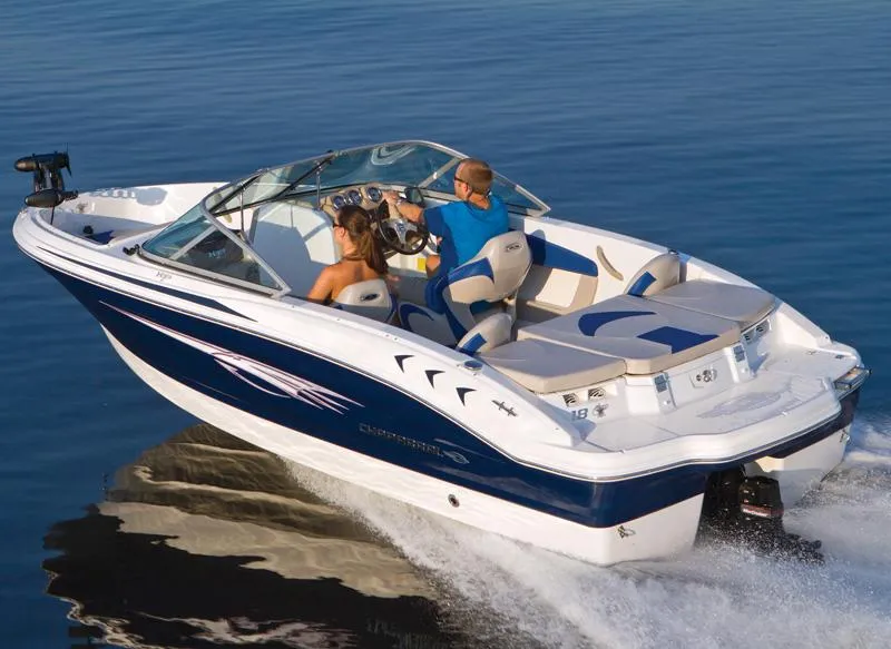 Slide: The Image of Manufacturer Provided Image: 2012 Chaparral 18 Ski & Fish H2O boat cruising on water. - 31